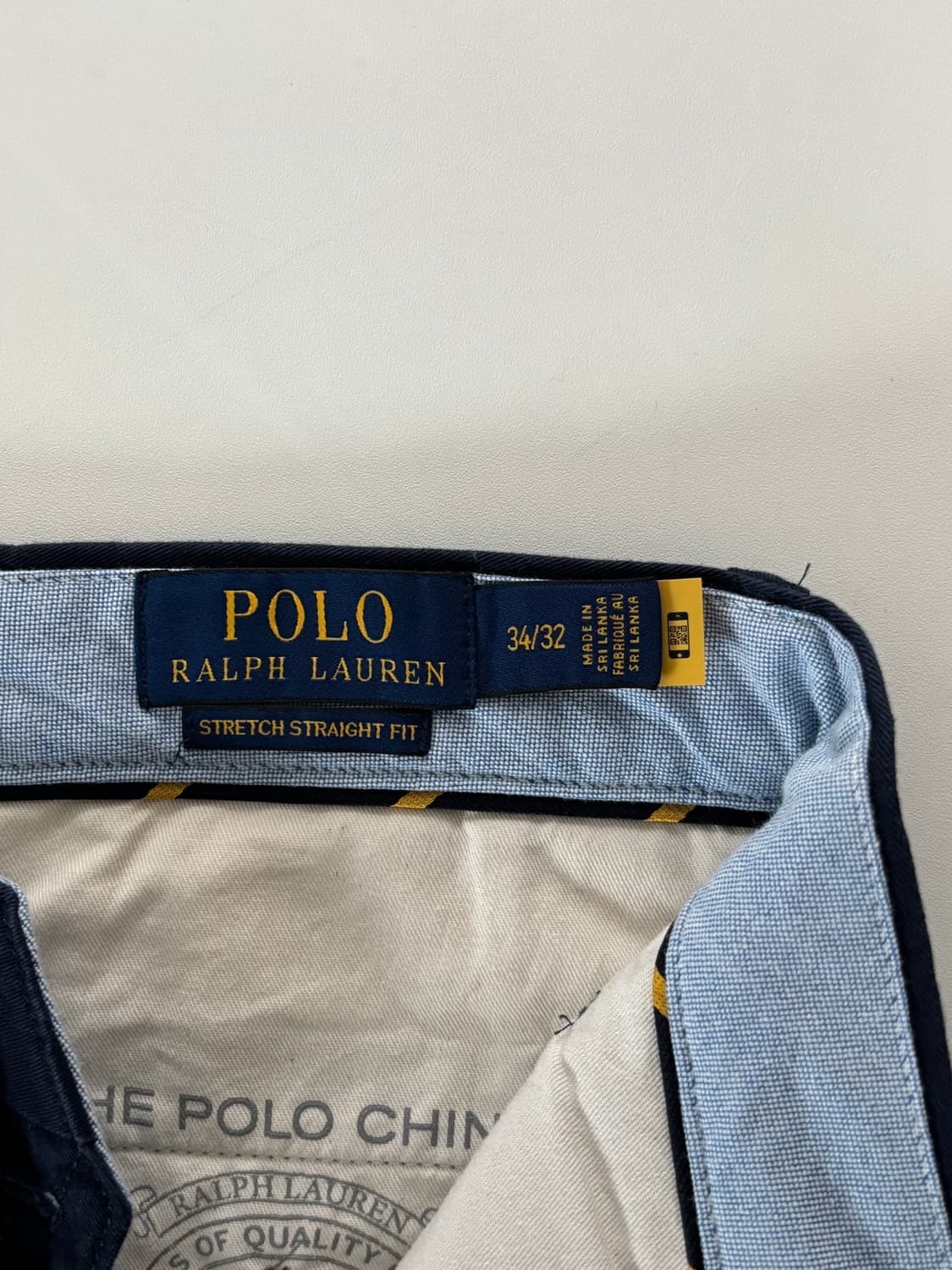 Polo 폴로 랄프로렌 QR신형 네이비 코튼 팬츠 상품이미지8