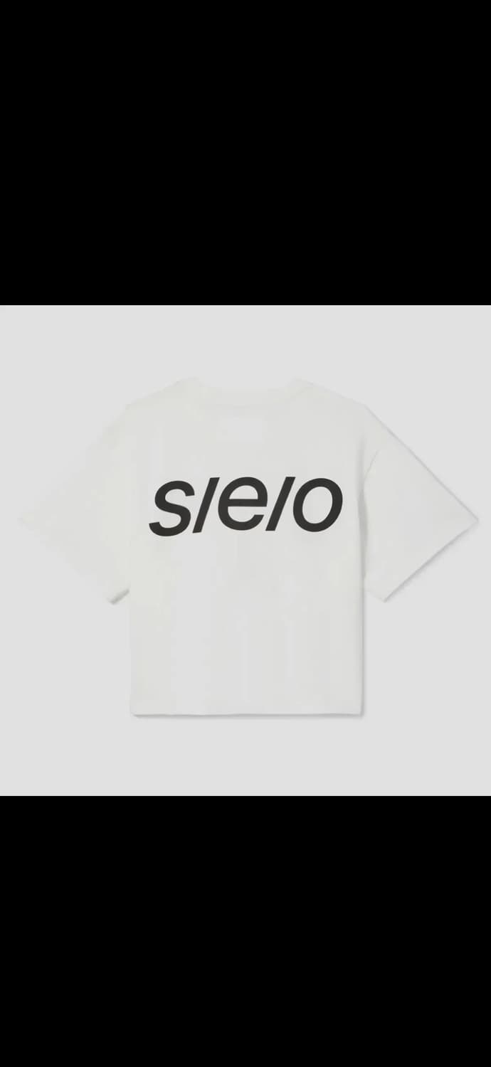에스이오 s/e/o 로고 크롭티 크롭 티셔츠 블랙 아이보리 일괄 상품이미지4