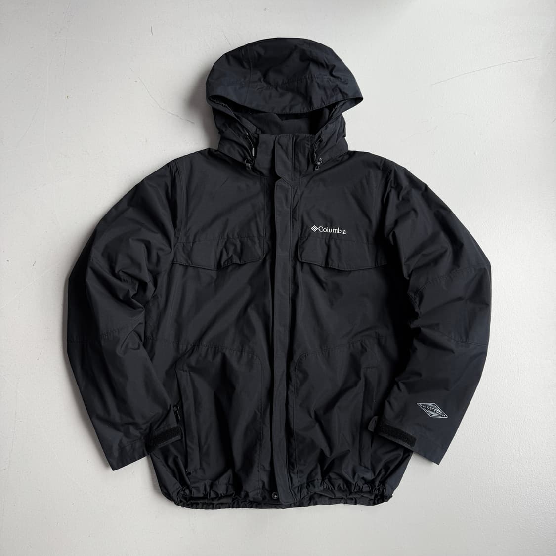 컬럼비아 고프코어 풀오버 나일론 마운틴 바람막이 자켓 블랙 상품이미지2