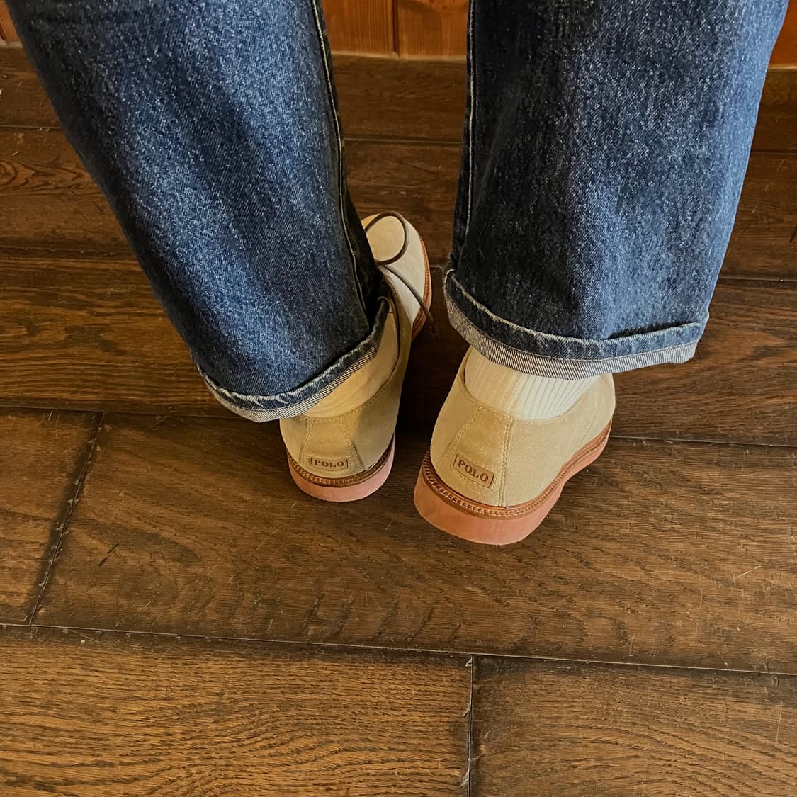 폴로 랄프로렌 스웨이드 더비 슈즈 US 8EE 상품이미지10