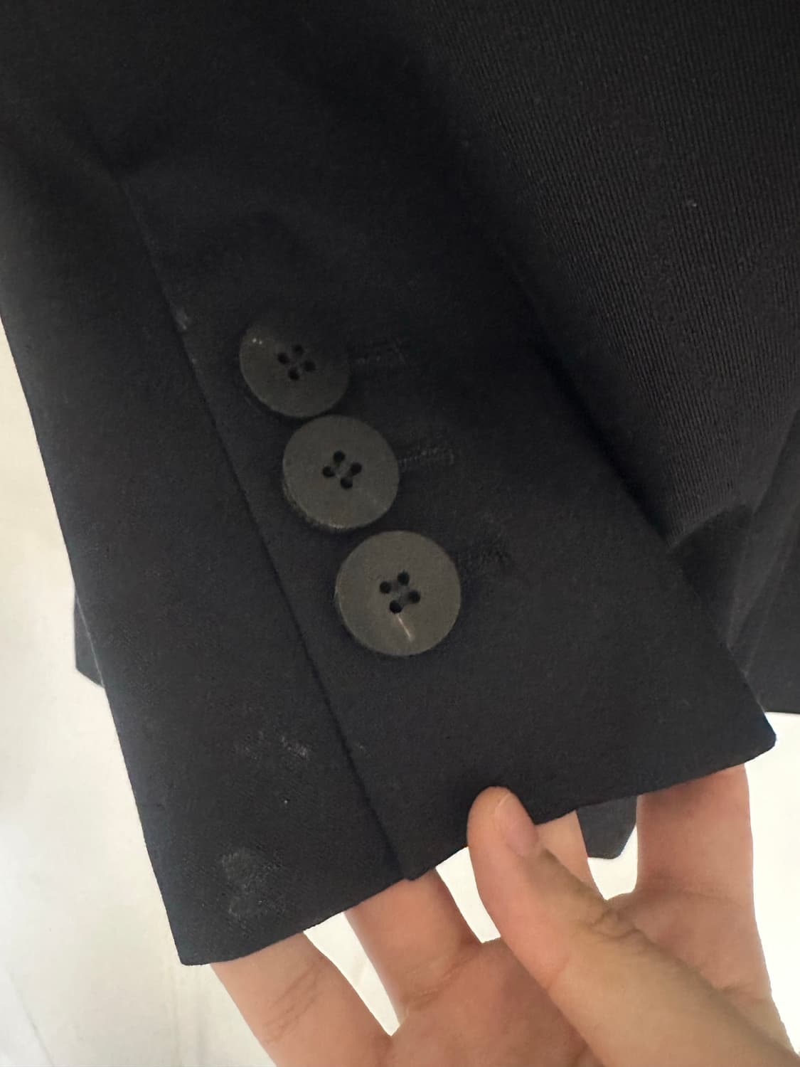 24ss우영미 블랙 코튼 싱글 자켓 46 상품이미지3