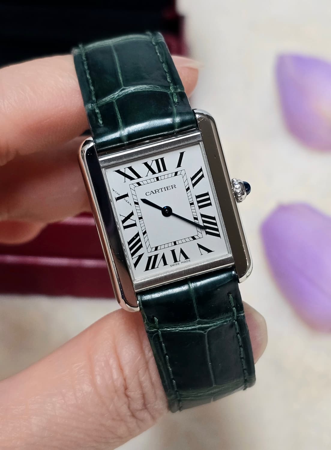 까르띠에 탱크솔로스몰 스틸 시계 (W5200005) 정품 상품이미지1