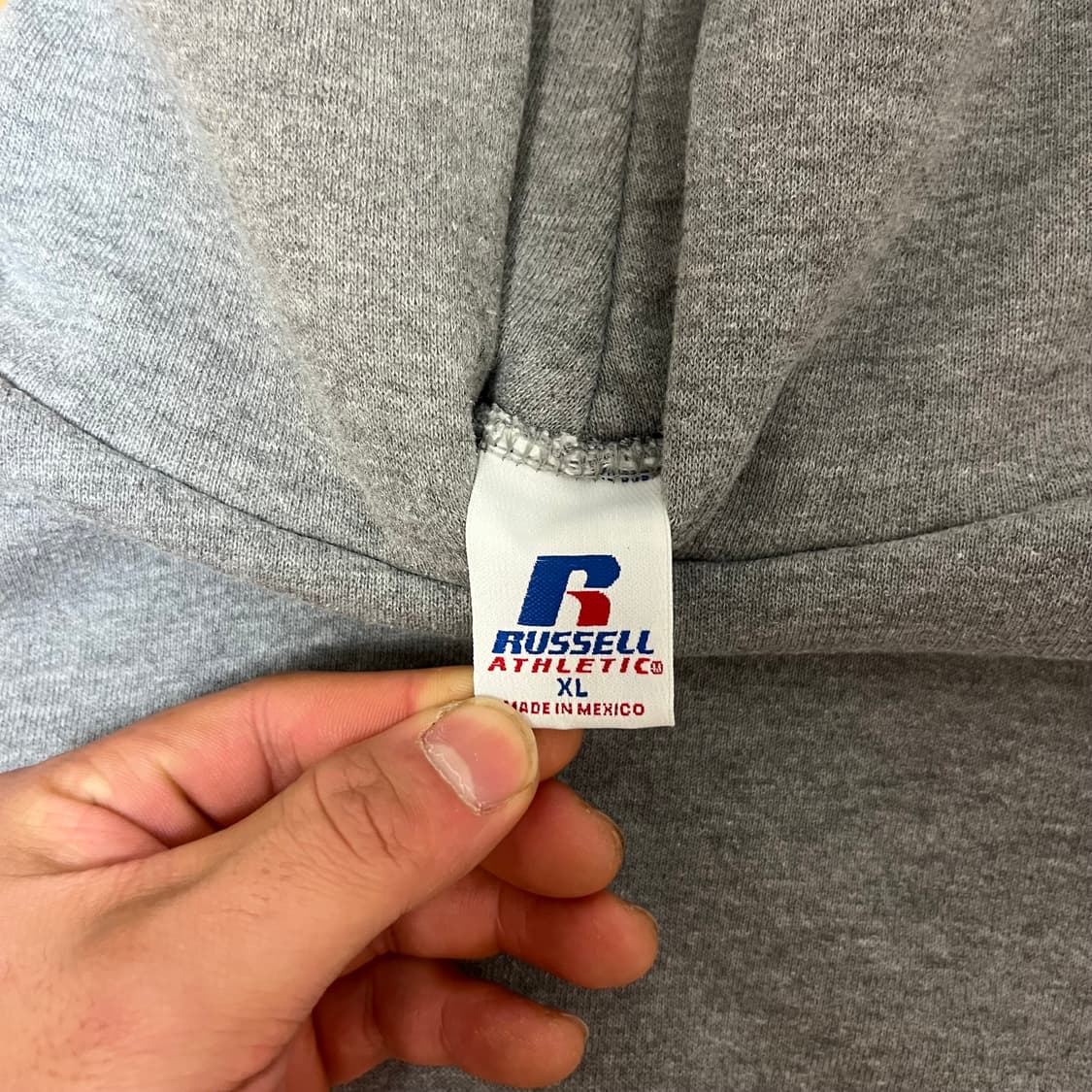 [XL] 00s 빈티지 러셀 후드 그레이 상품이미지3