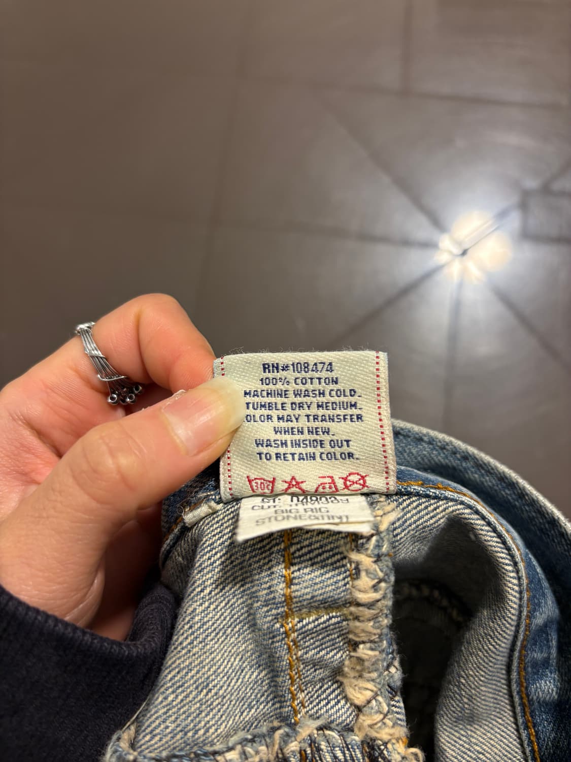 트루릴리전 빈티지 패치 데님팬츠 상품이미지10