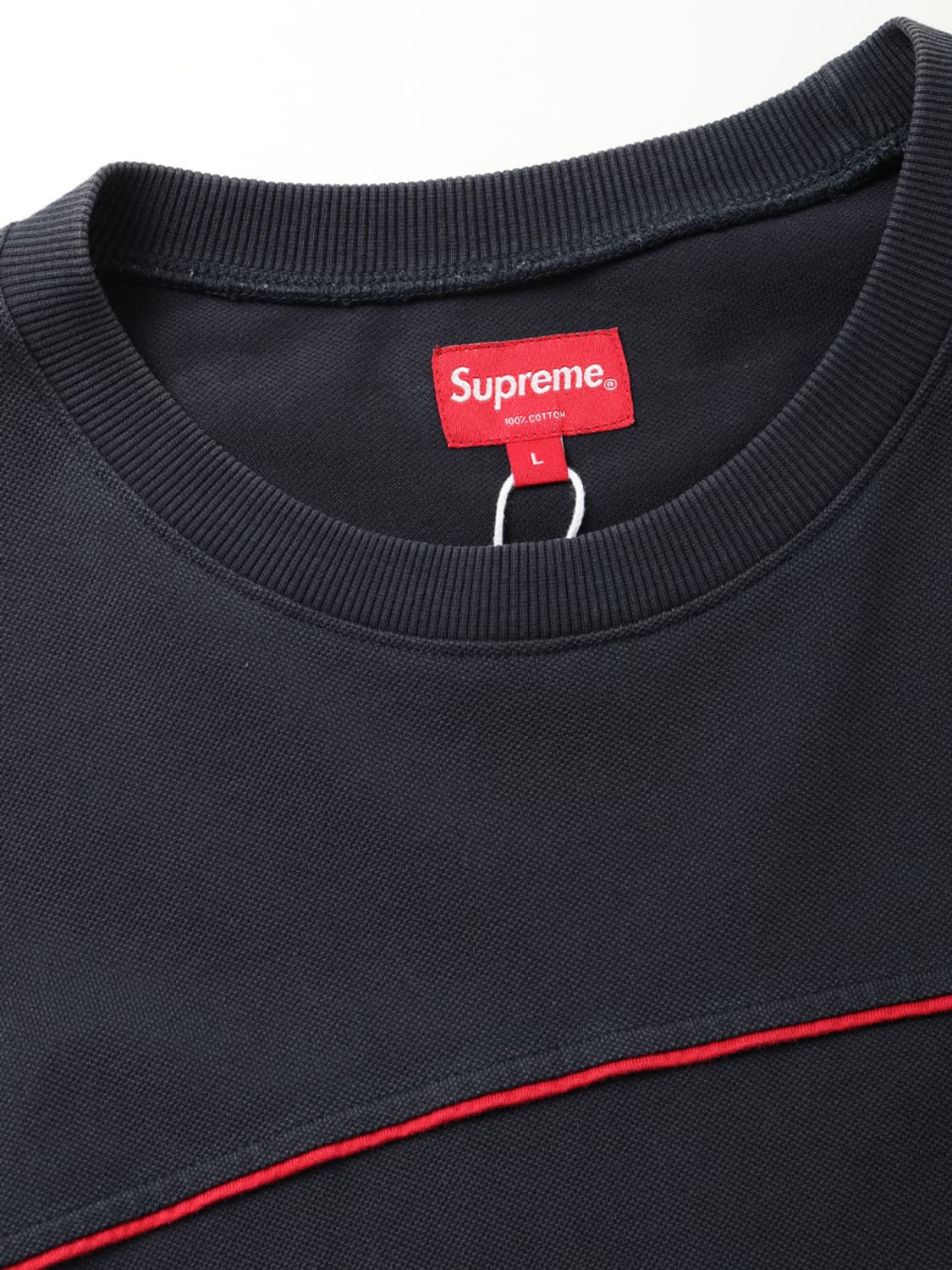 Supreme Multicolor Piping Pique Crewneck 상품이미지4