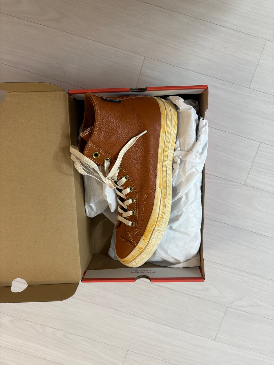 척 70 빈티지 레더 워크웨어 앤티크 세피아 [280] 상품이미지3