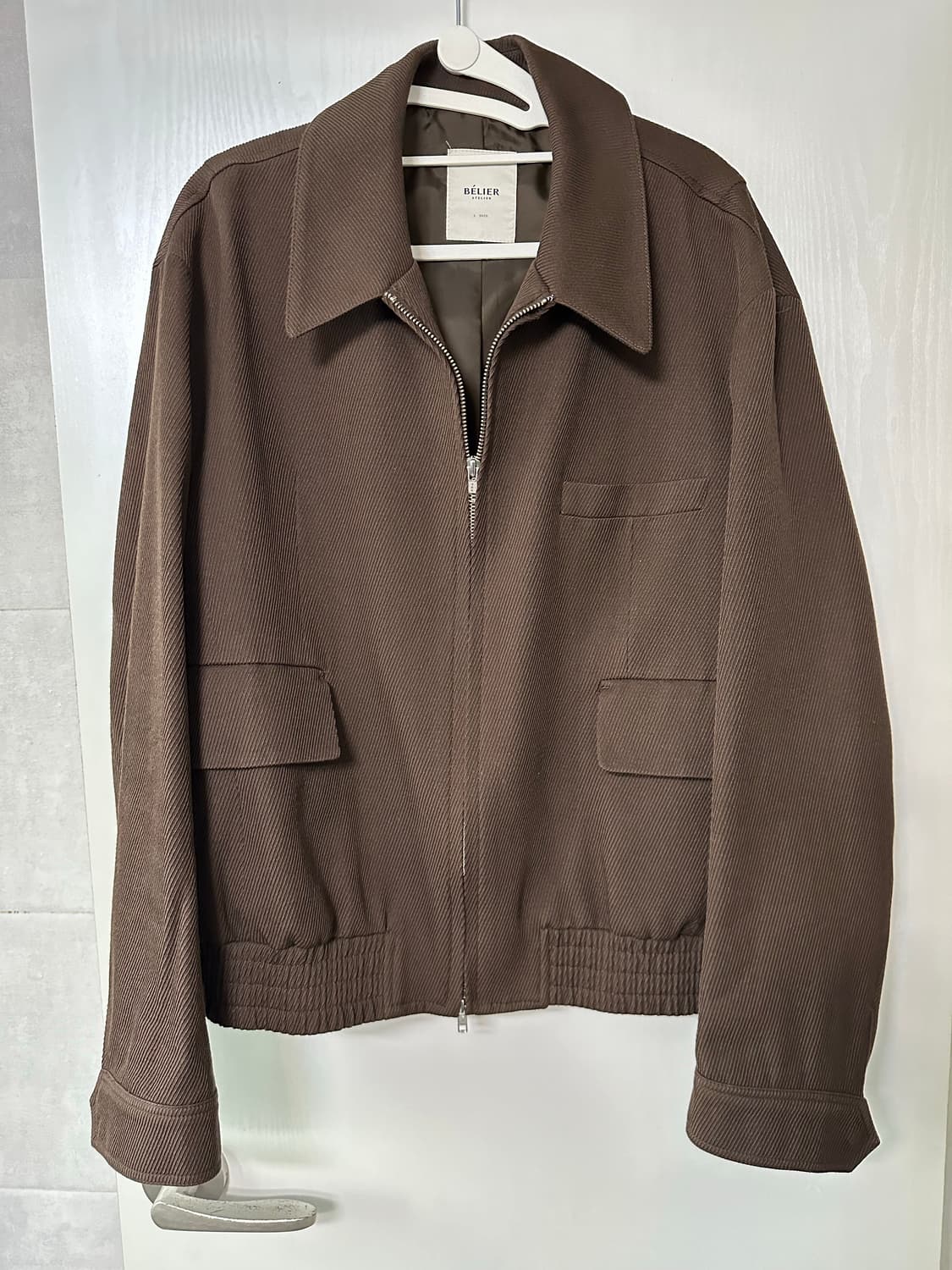 벨리에 다이애그널 자켓 브라운 상품이미지1