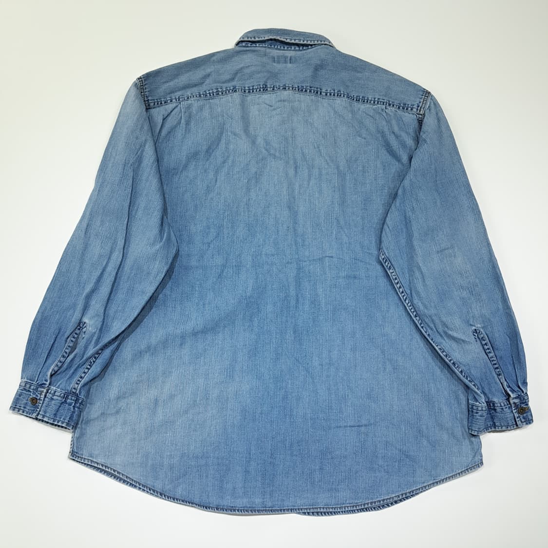 CL396 XL 리바이스 00s 코튼 라이트블루 데님셔츠 셔츠남방 상품이미지7