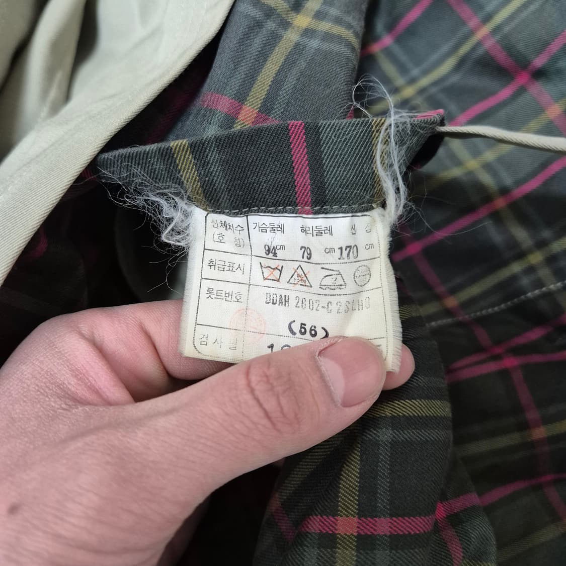 닥스 체크안감 트렌치코트 94-79-170 상품이미지7