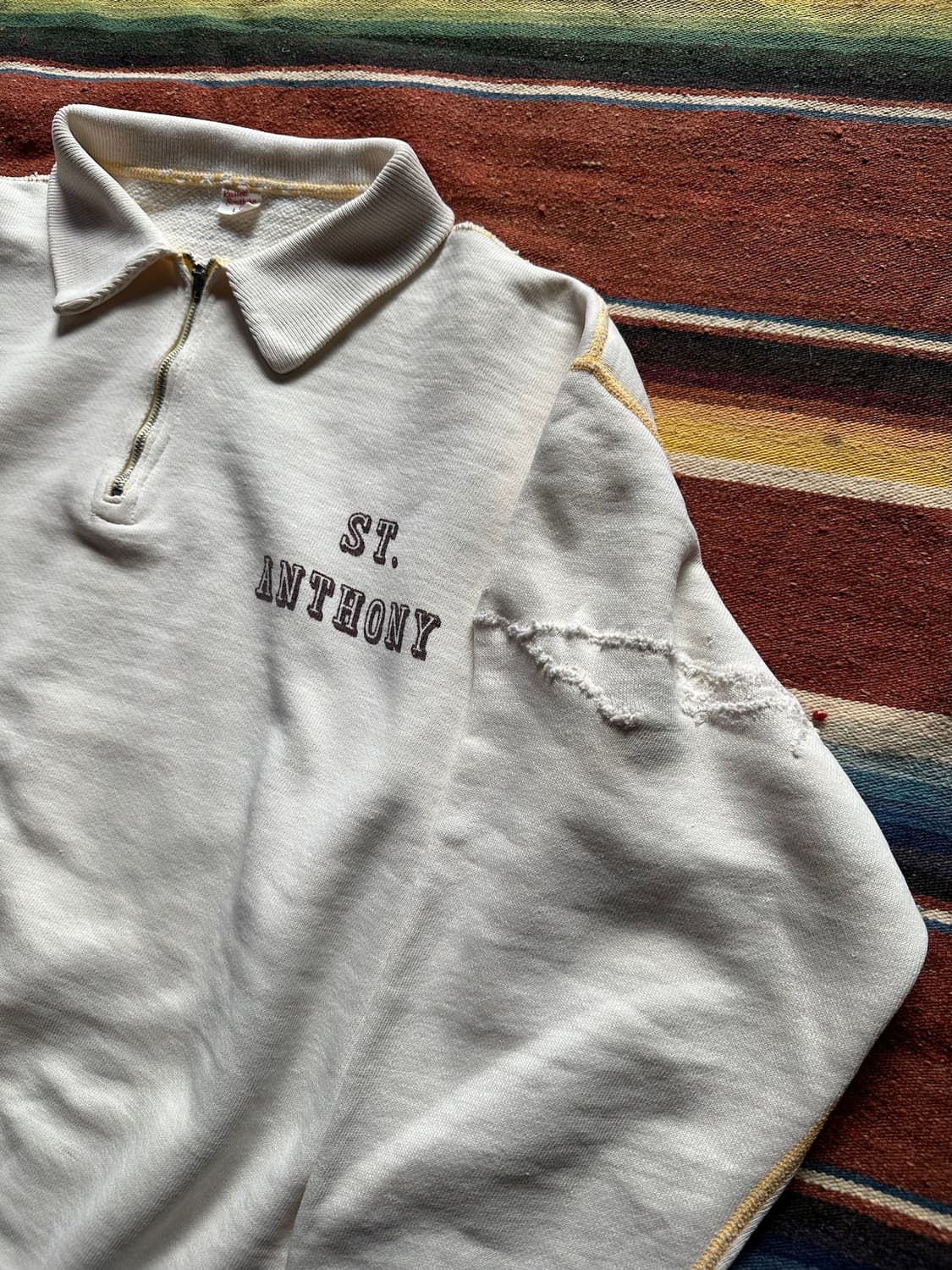 50s Russell Quarter Zip Up Sweat Shirt 상품이미지3
