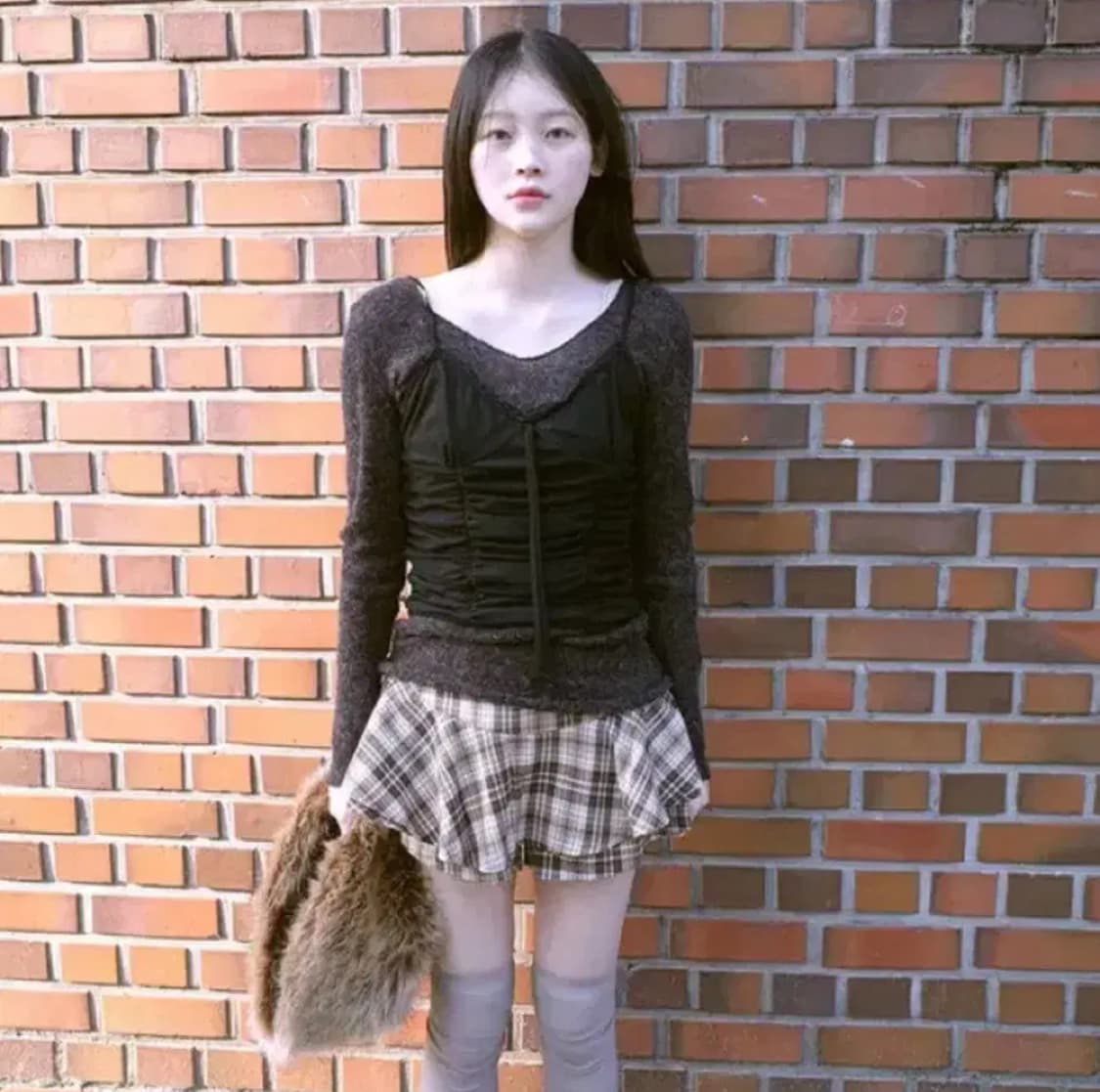 베이비랩 체크 프릴 스커트 상품이미지1