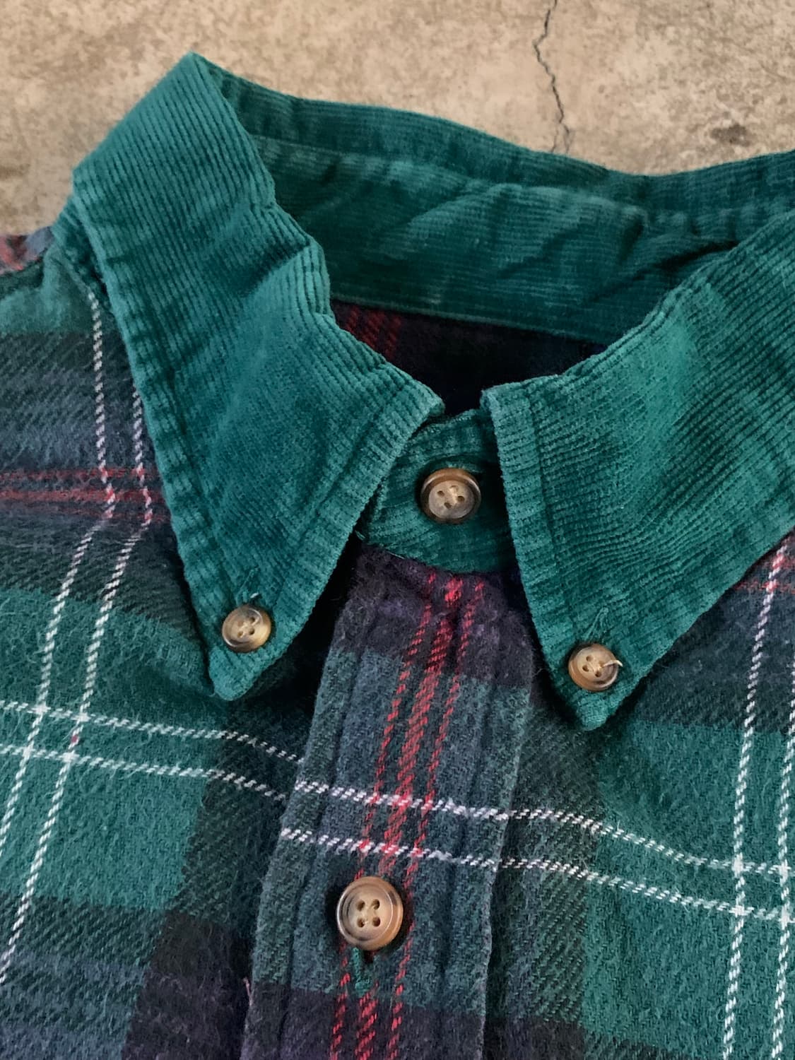 90s 갭 코듀로이 플란넬 스위칭 셔츠 상품이미지3