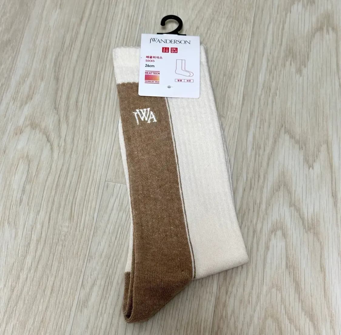 유니클로 JW앤더슨 배색 히트텍 양말 새상품 상품이미지1