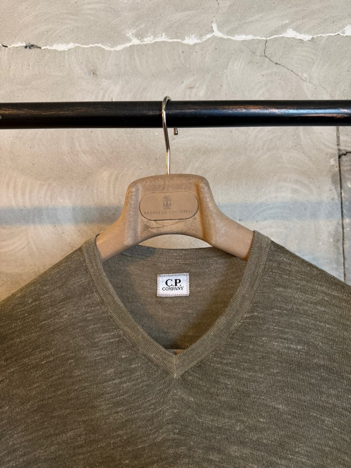 CP 컴퍼니 브이넥 니트 슬림100 상품이미지3