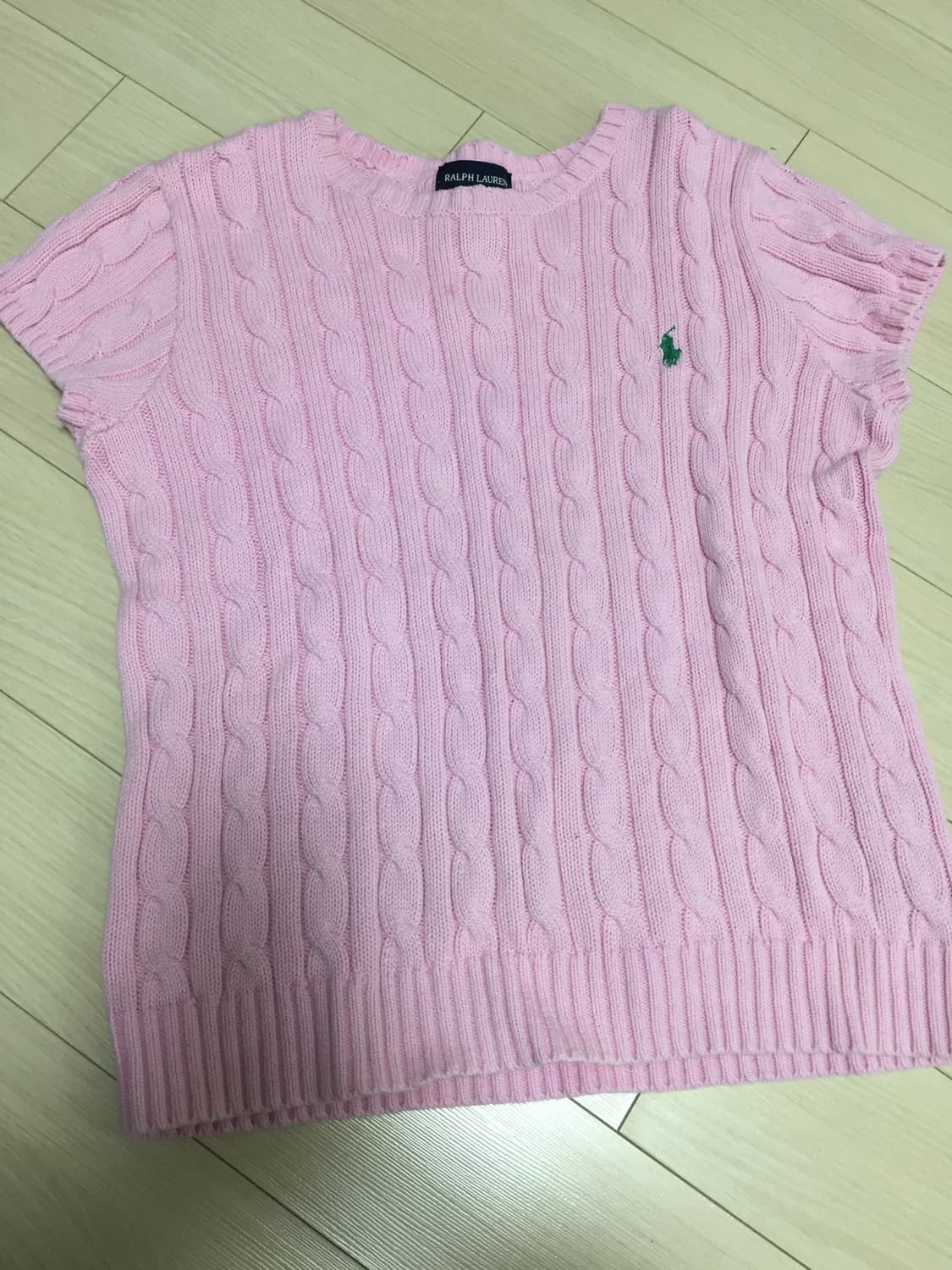 폴로 랄프로렌 꽈배기 반팔 니트  상품이미지1