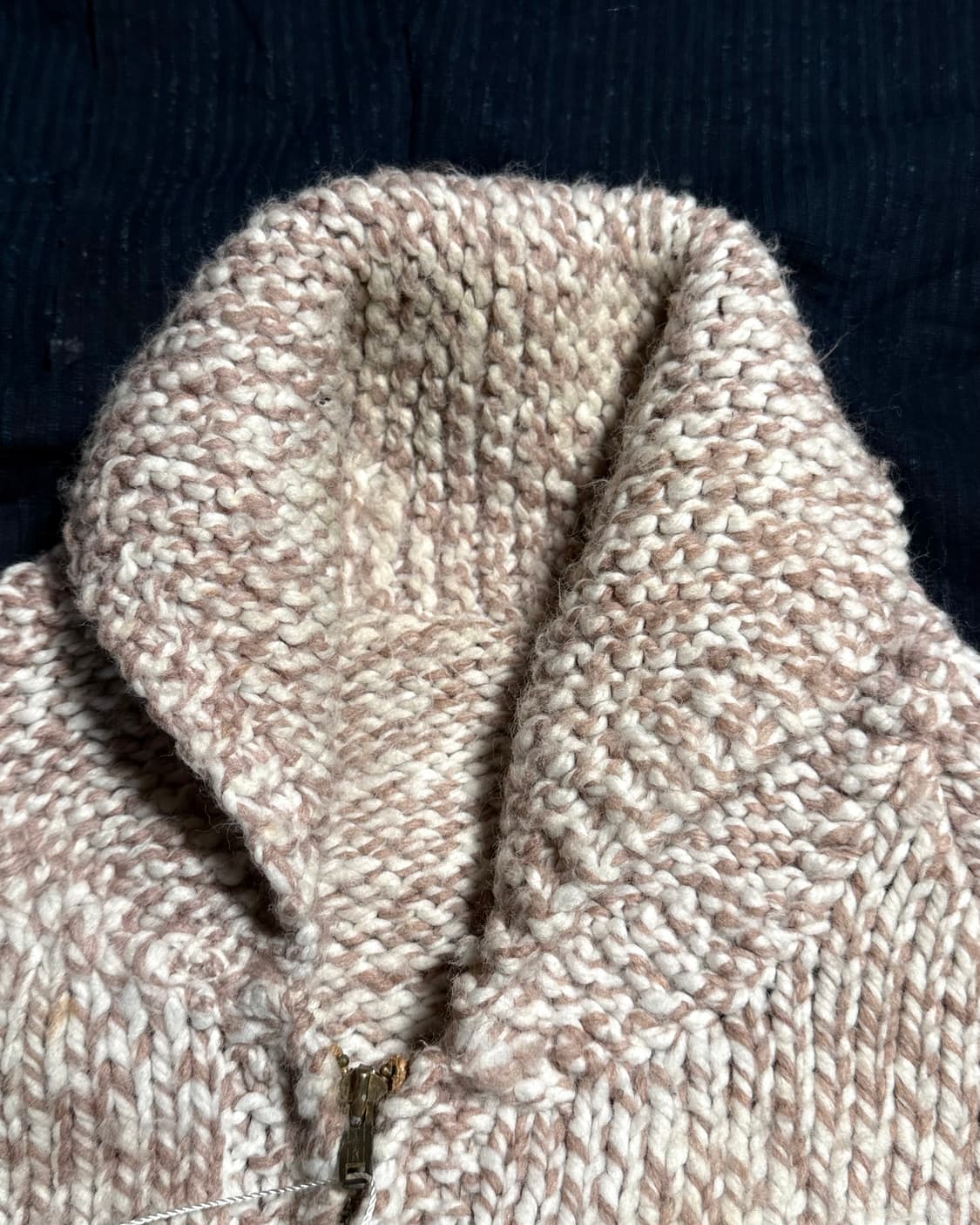 (50‘s 탈론 지퍼) 빈티지 사슴 패턴 코위찬 스웨터 105-107 상품이미지2