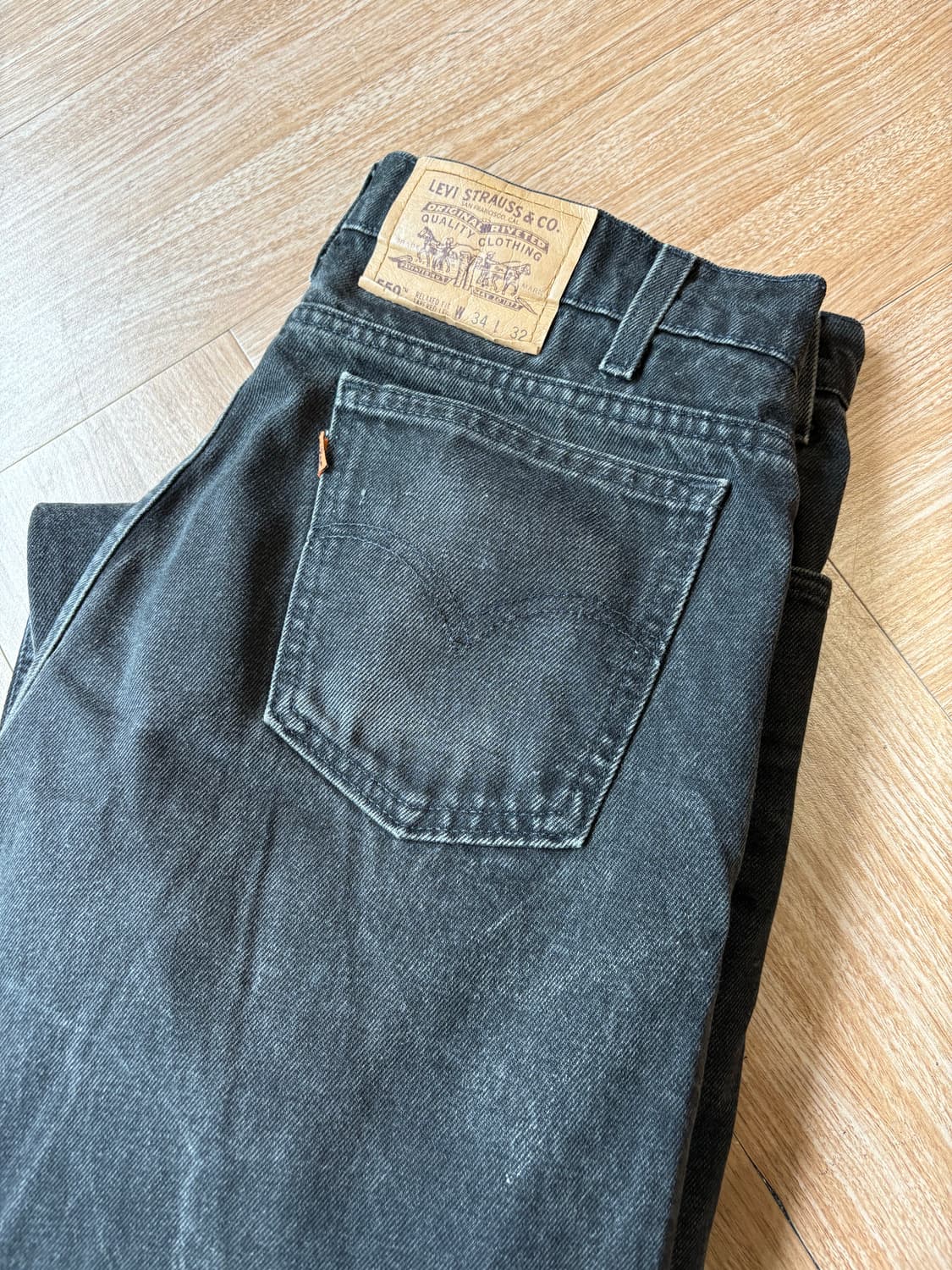 90s Levis 550 Orange Tab Black 상품이미지1