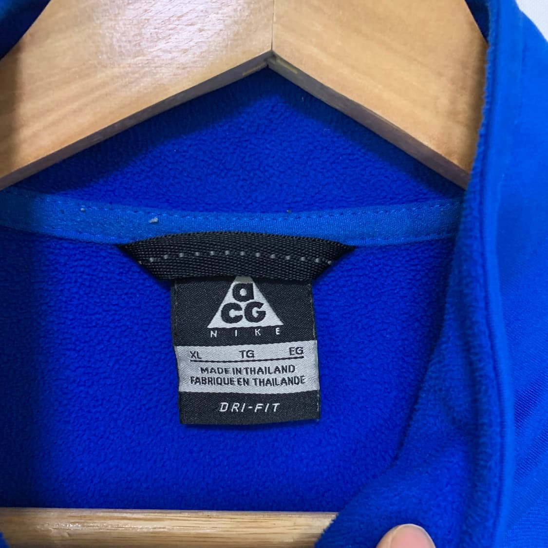 나이키 ACG 블루 트레이닝 집업 져지 XL 빈티지 상품이미지7