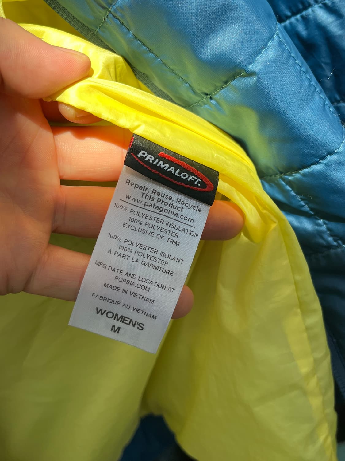 Patagonia 블루 경량패딩 Women M 상품이미지4