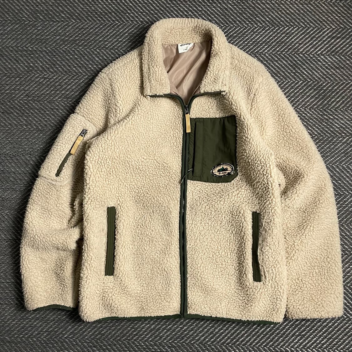 Jeep 포켓 로고 양털 플리스 자켓y 4887 상품이미지2