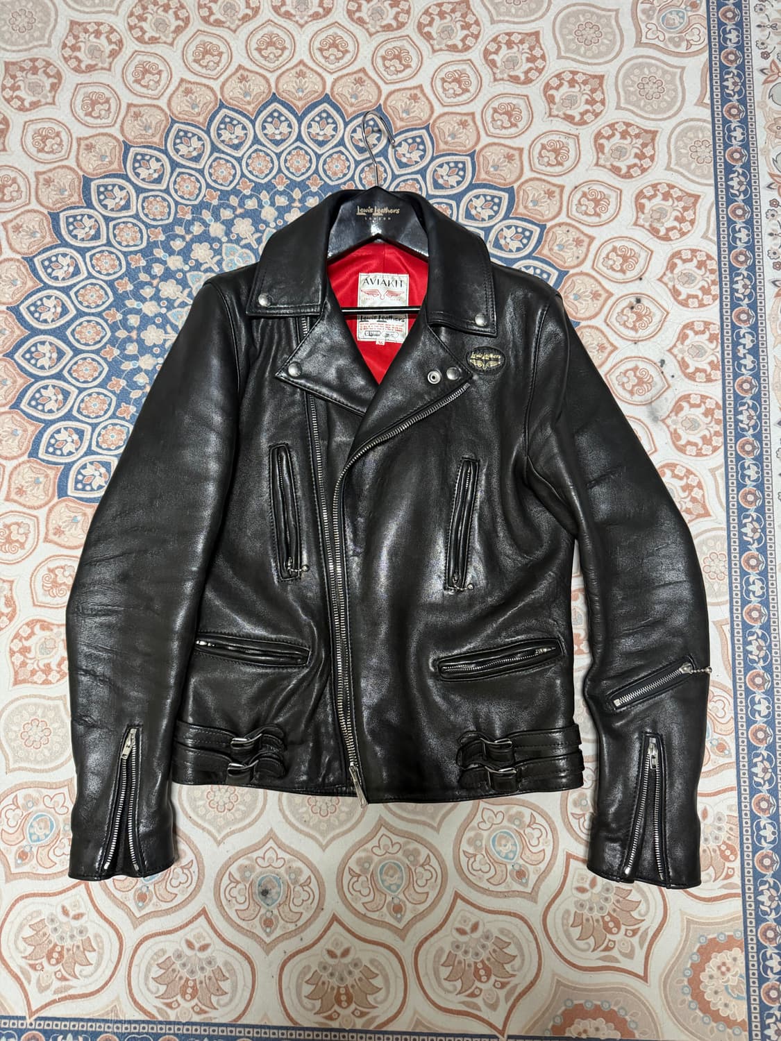 루이스레더 391 램스킨 라이더자켓 상품이미지1