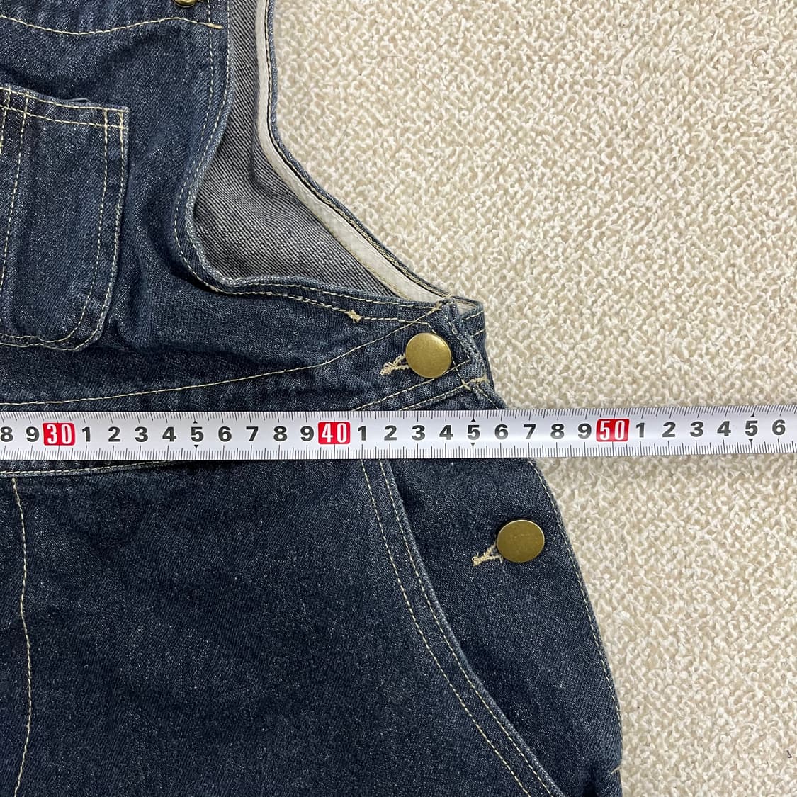 [실측확인] 데님 오버롤 여성 멜빵바지 청바지 0120M1 상품이미지5