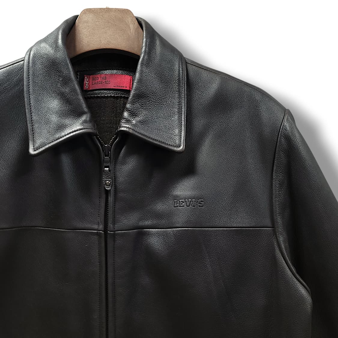 [L/100] 리바이스 브라운 레드탭 소가죽 자켓 상품이미지5