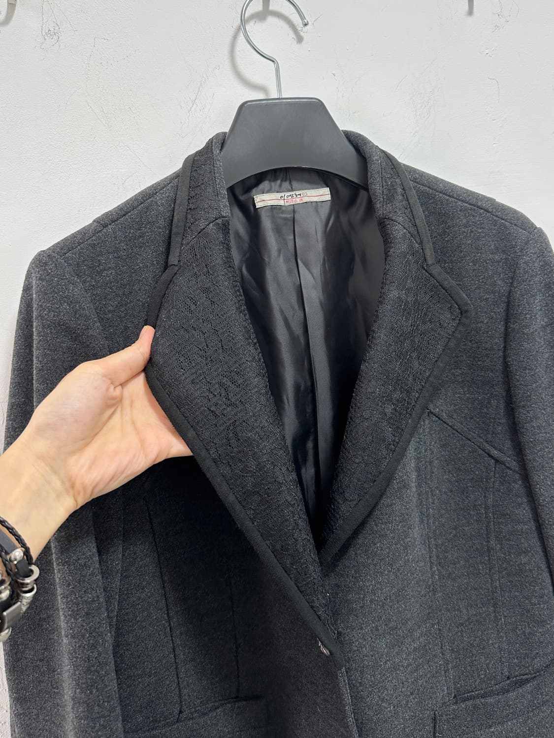 Vintage silver button prill jacket  상품이미지6