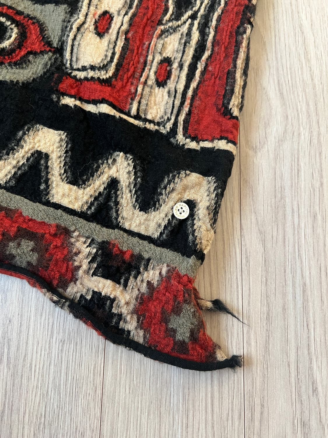 (새상품) 캐피탈 펠티드 울 알래스카 레이븐 스카프 오렌지 상품이미지3