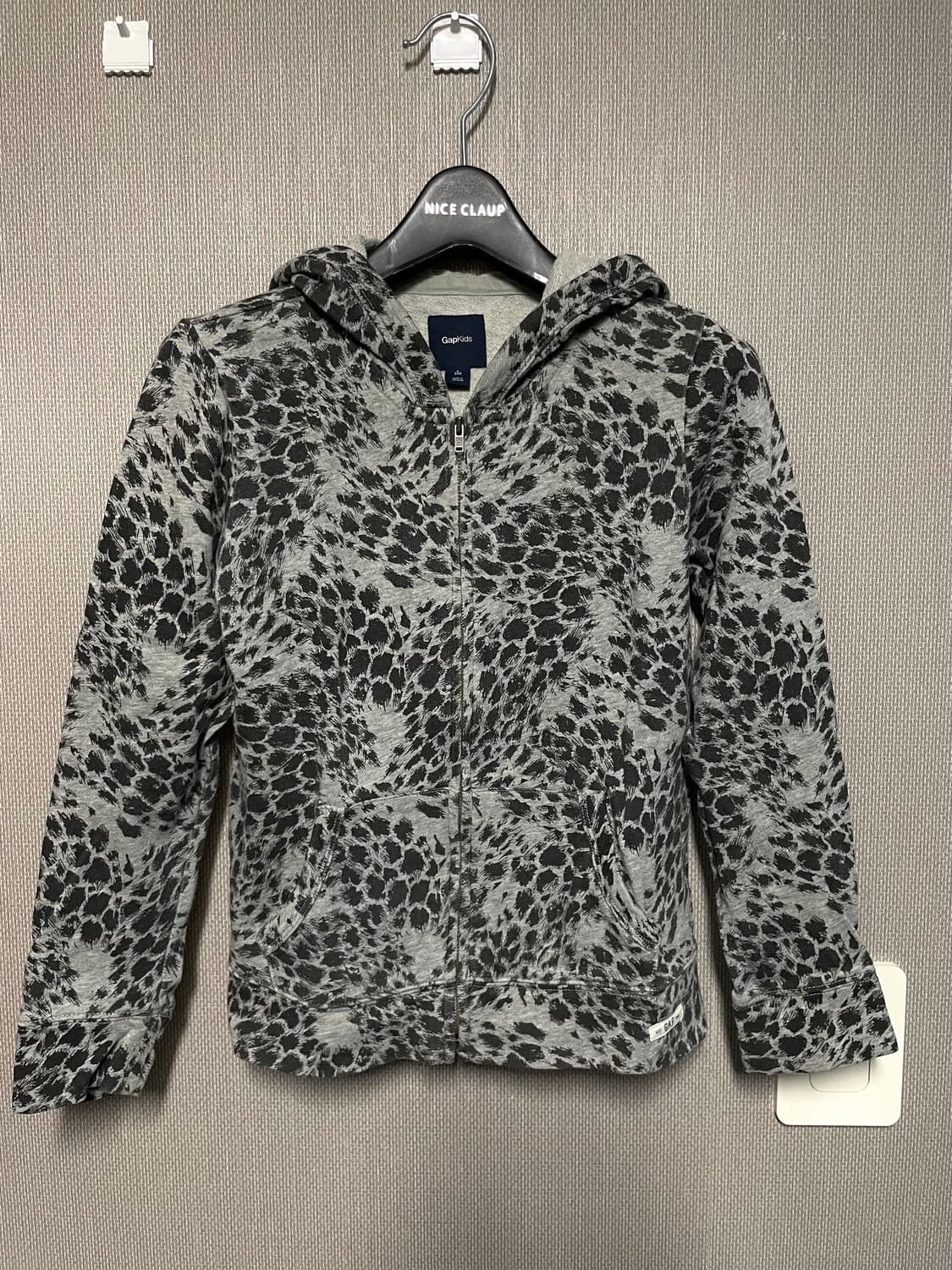 갸루 레오파드 집업 상품이미지4