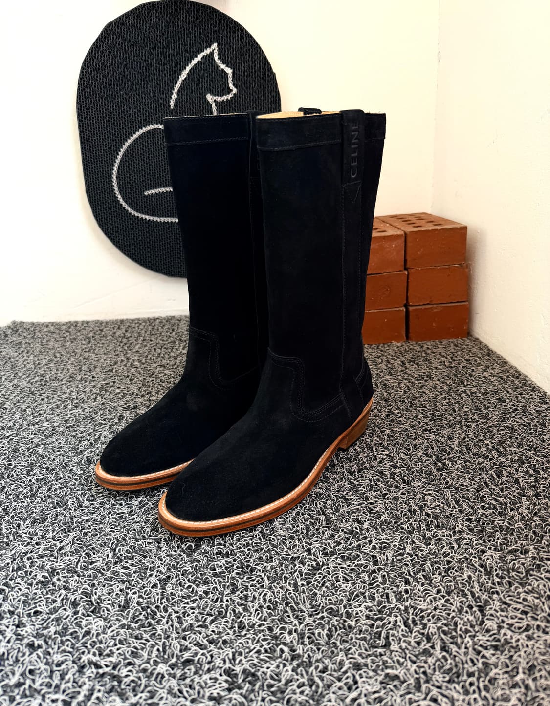 셀린느(CELINE) 스웨이드 카우보이 부츠 상품이미지1