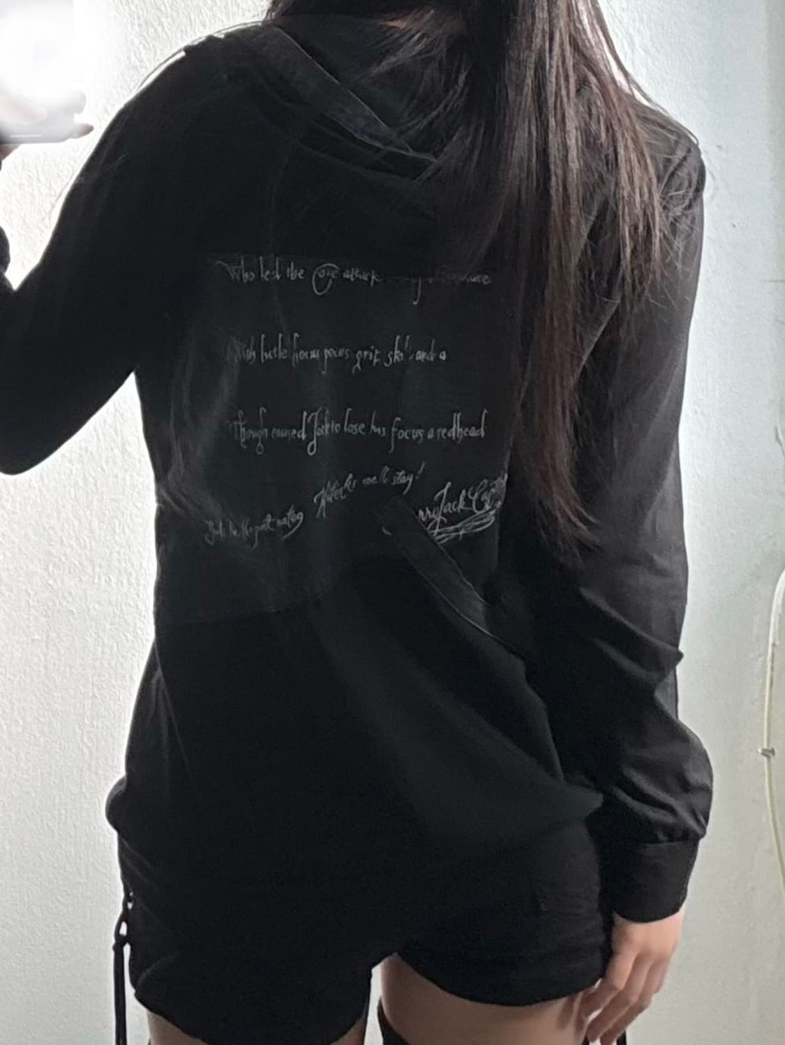 Vintage Lettering Detail Hood Zip-Up 상품이미지2