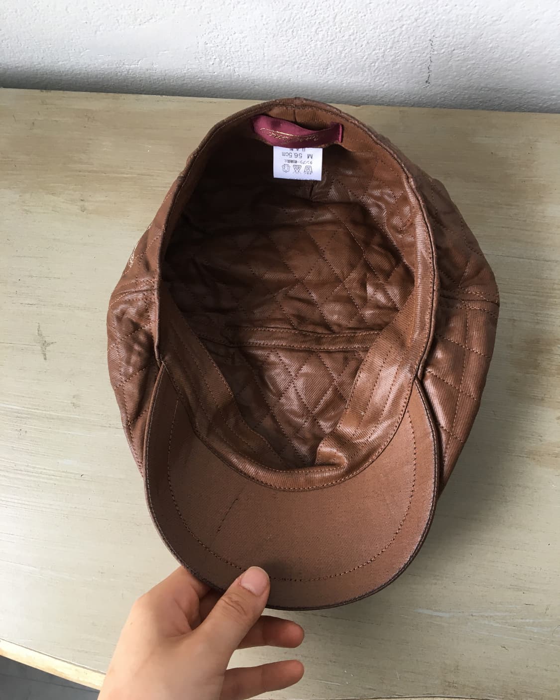 fake leather hunting cap 상품이미지6