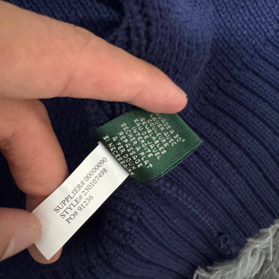 로렌랄프로렌 투웨이 여성 울 니트집업 M사이즈 상품이미지5