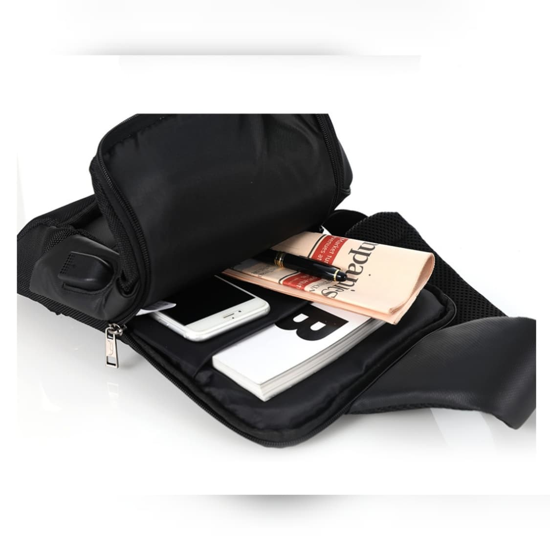 제이파이브 블랙 슬링백 판매 상품이미지5