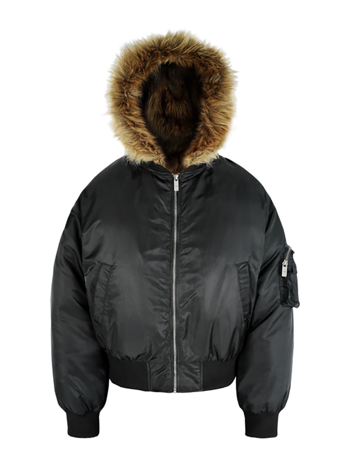 Fur-Lined MA-1 Bomber Jacket  Ma-1 퍼 자켓  상품이미지1
