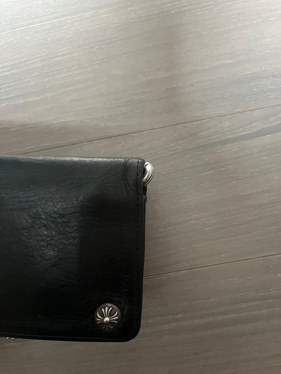 크롬하츠 투버튼 레더 가죽지갑 블랙  상품이미지5