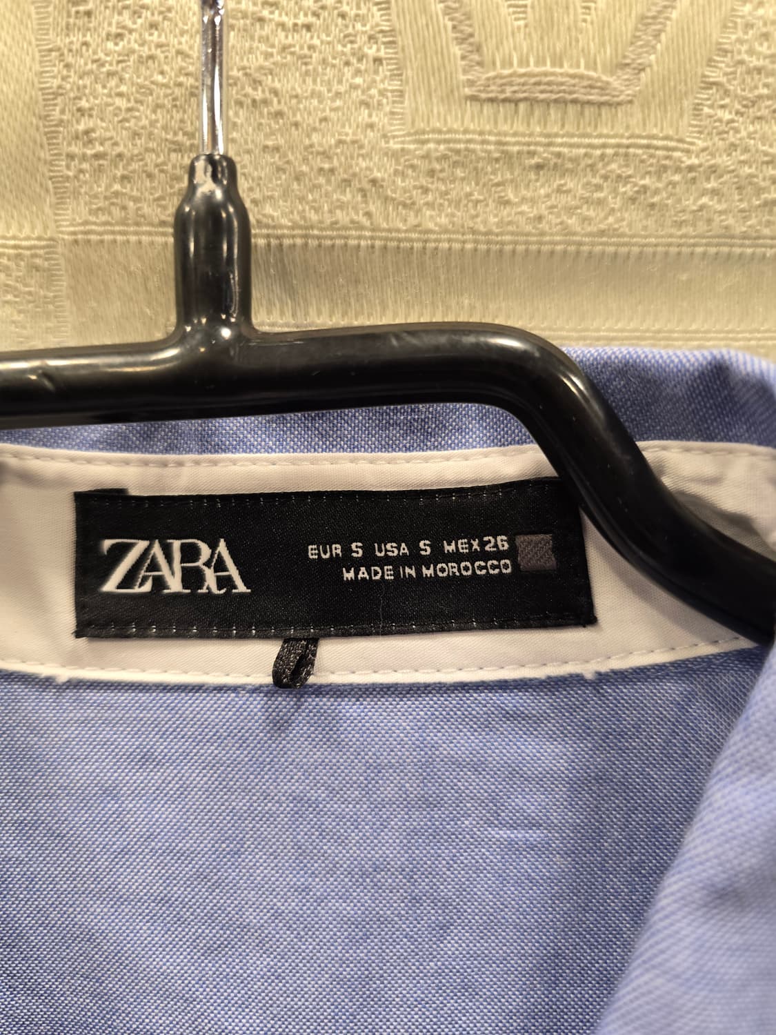 거의새거) 자라 블루 크롭 셔츠 S~M 상품이미지5