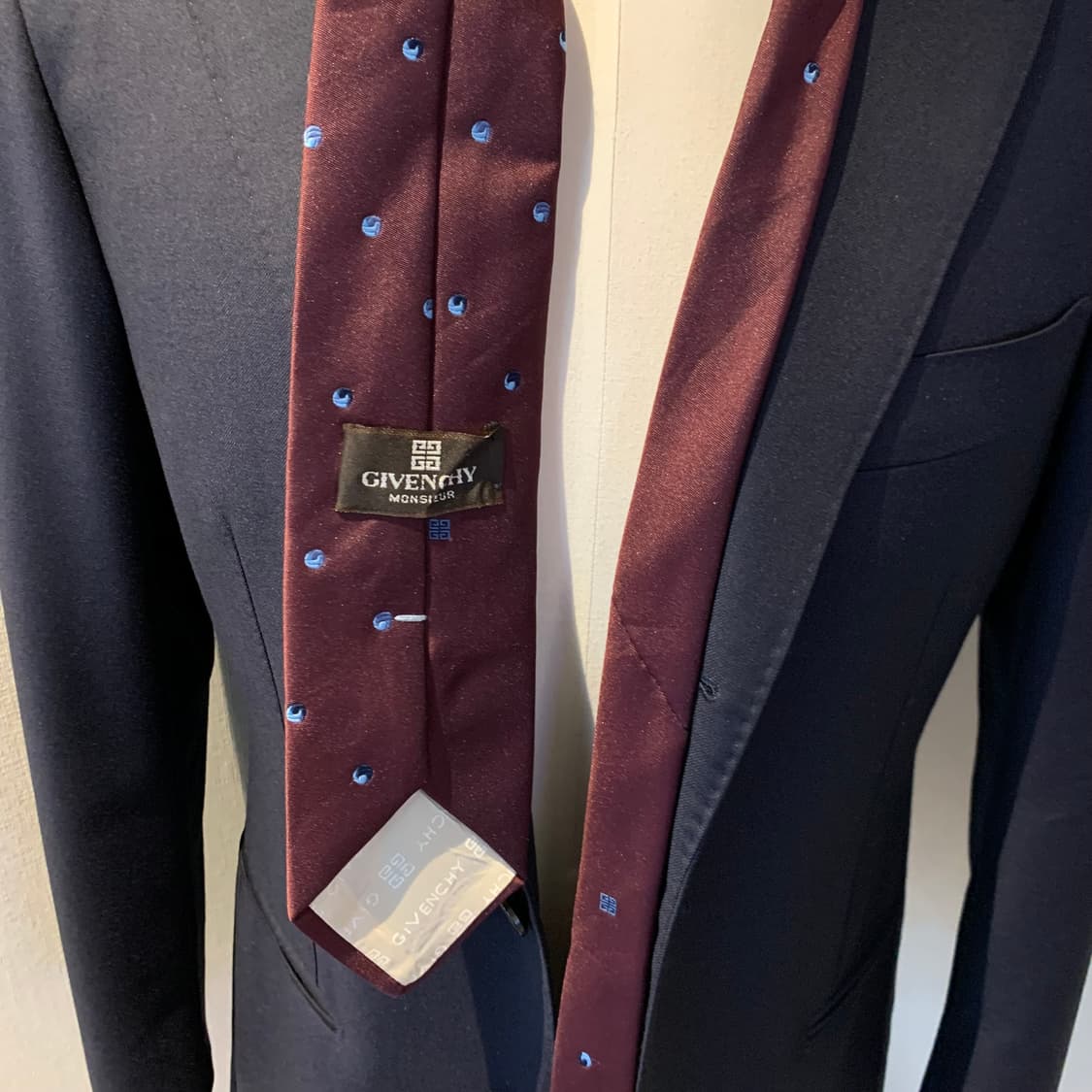 지방시(GIVENCHY) 혼방 도트디자인 명품넥타이 A+등급 7.7cm 상품이미지2