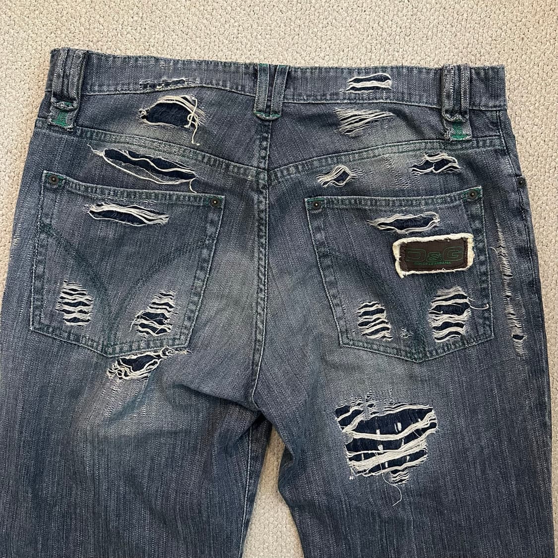 00s 돌체앤가바나 D&G 디스트레스드 데님 팬츠 상품이미지9