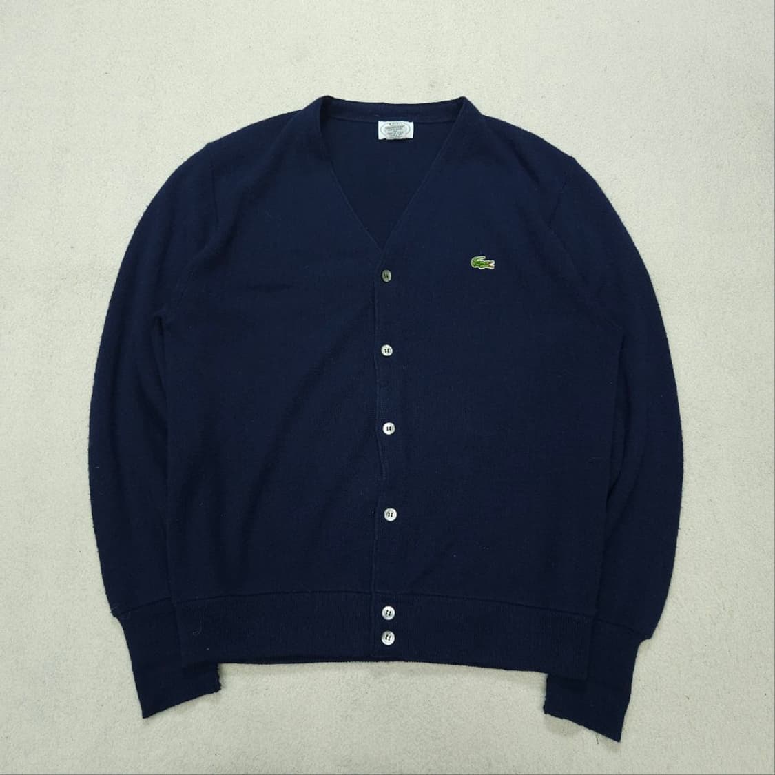 70s izod 라코스테 아크릴 가디건 L made in usa 상품이미지1