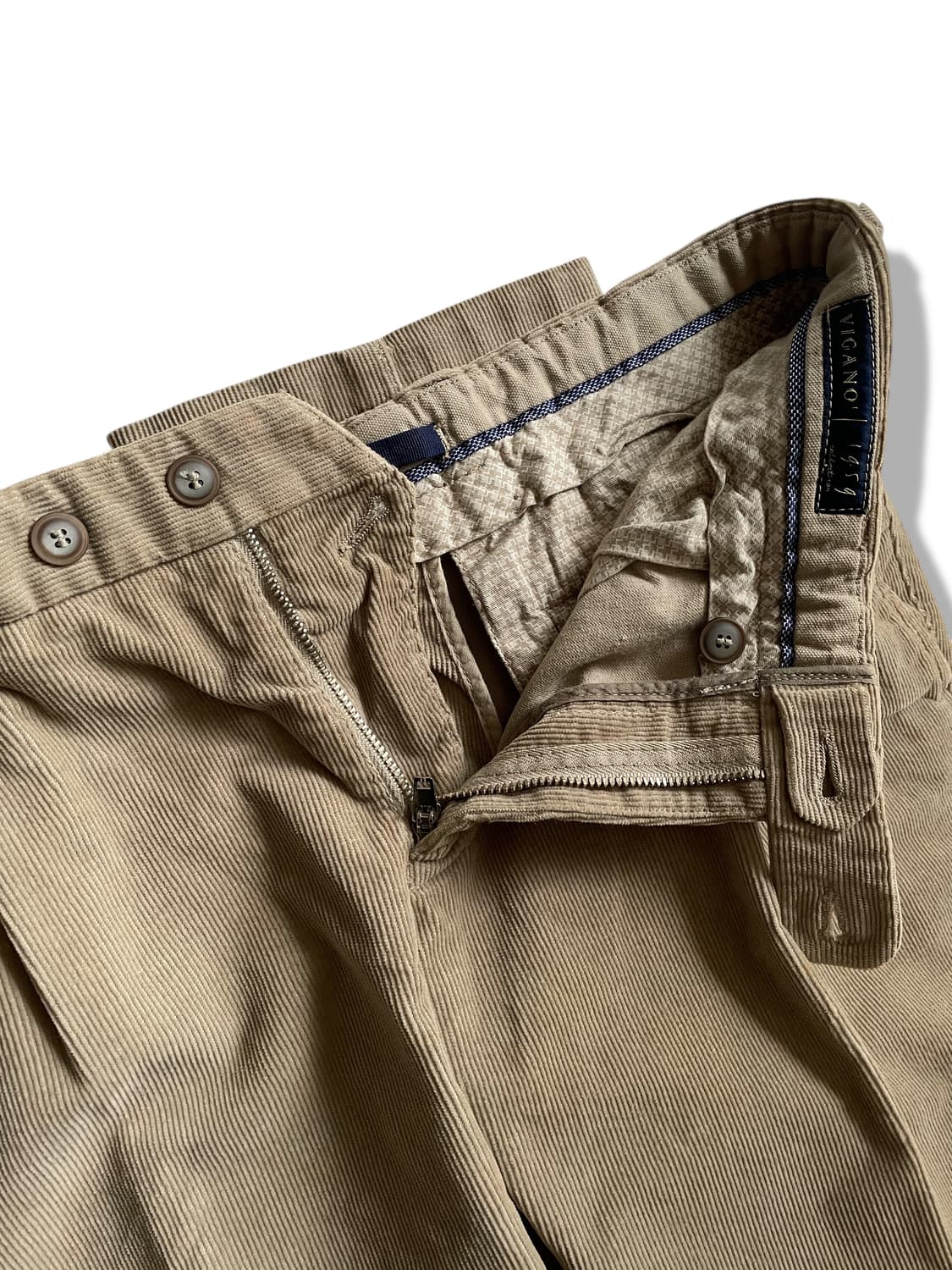 비가노(Vigano) 투턱 코듀로이 팬츠 48사이즈 팝니다. 상품이미지5