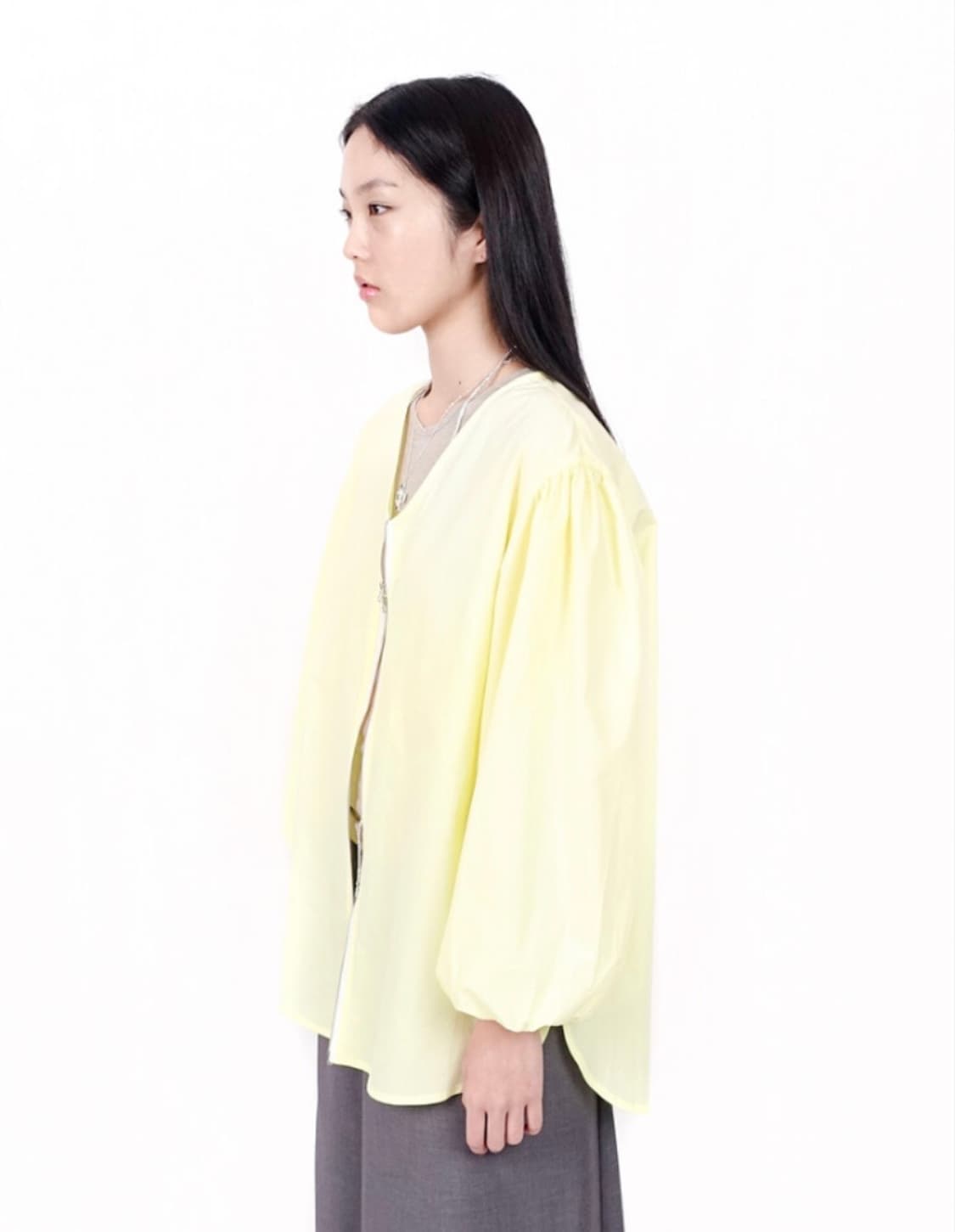 샵페어리 puff zipper blouse 상품이미지1