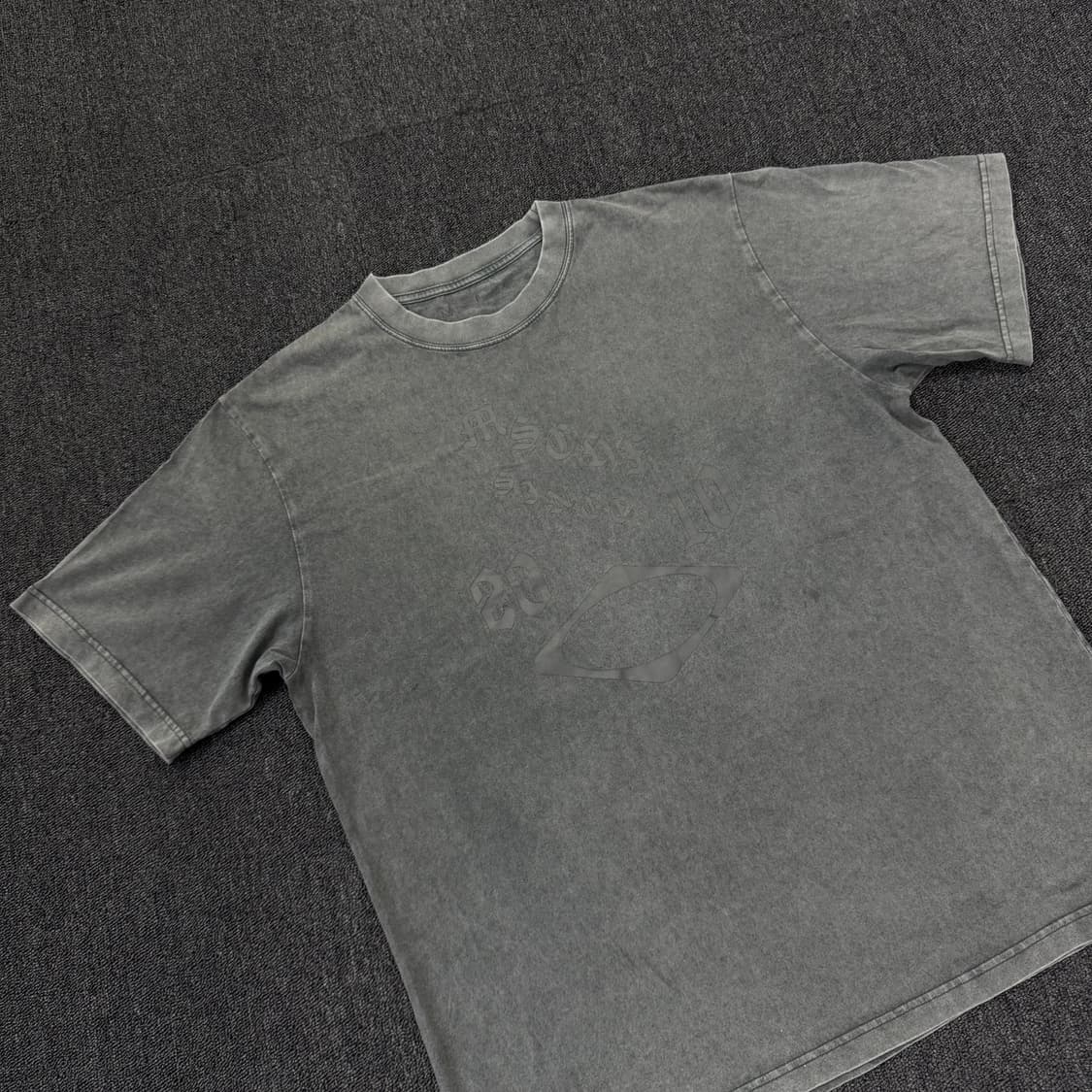 미스치프 롬버스 워시드 차콜 반팔 티셔츠 상품이미지2