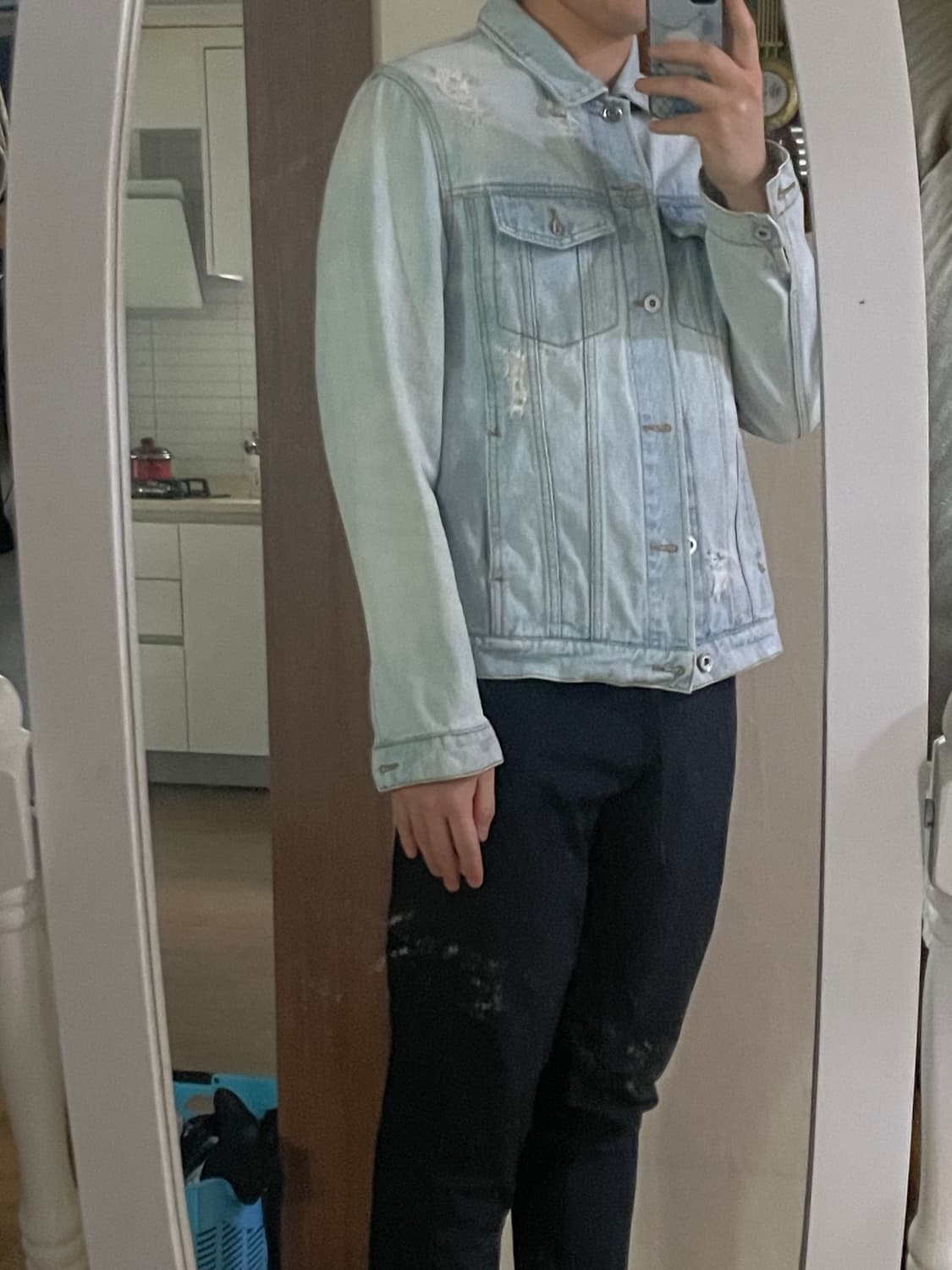 비바스튜디오 데미지 크러시드 자켓 m 상품이미지4