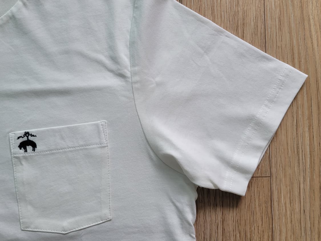 [새상품]브룩스브라더스 수피마 반팔 티셔츠 95 (화이트,네이비) 상품이미지2