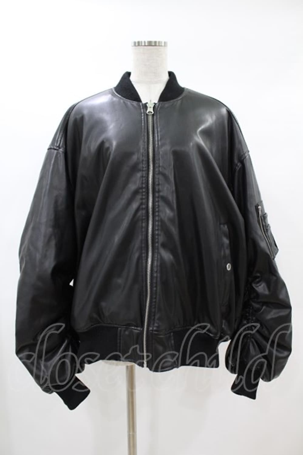 레더 셔링 리버시블 항공점퍼 자켓 상품이미지6