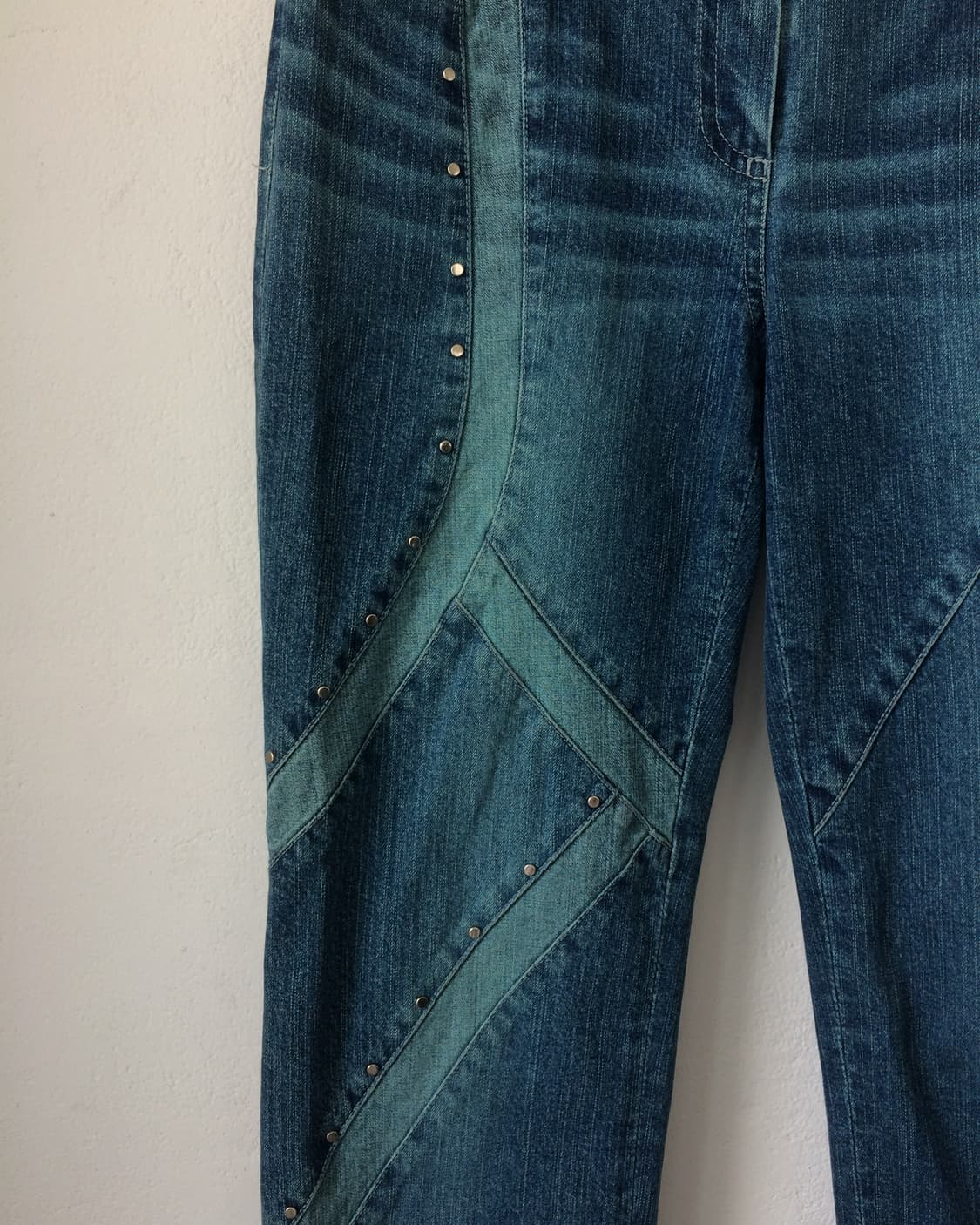 Line stud point denim pants 상품이미지4