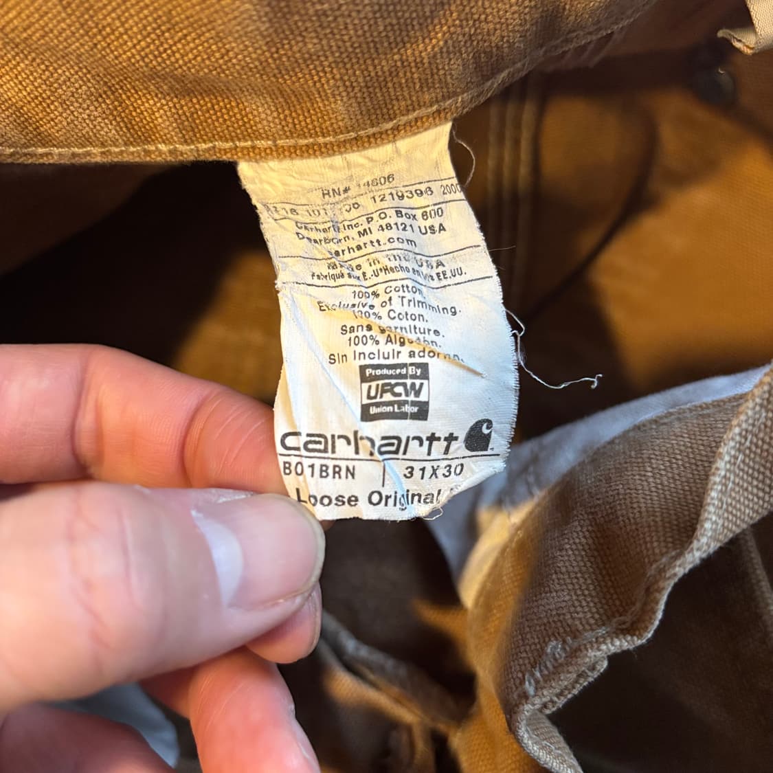 미국 칼하트 더블니 루즈 오리지널 상품이미지10