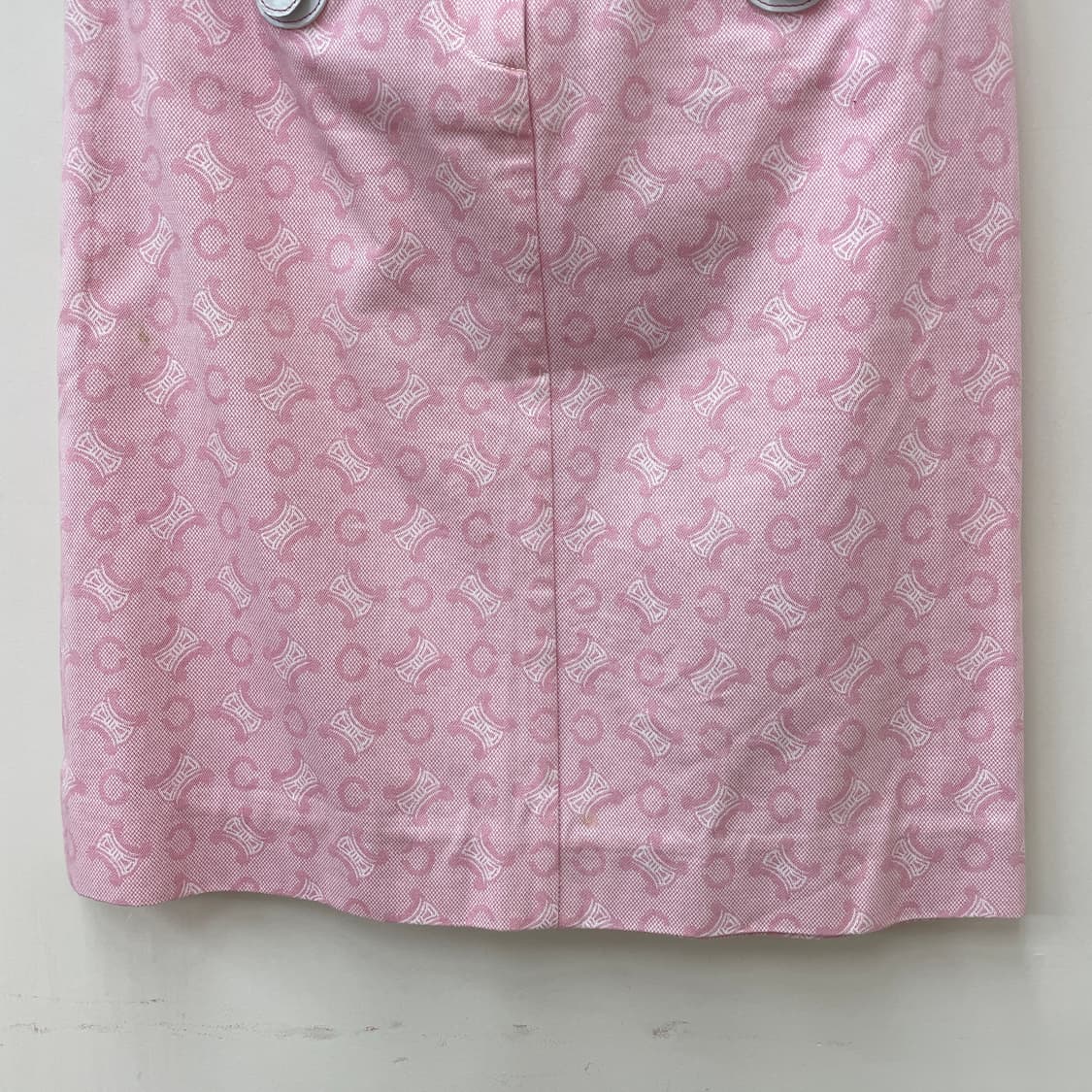 셀린느 핑크 마카담 미디 스커트 상품이미지5